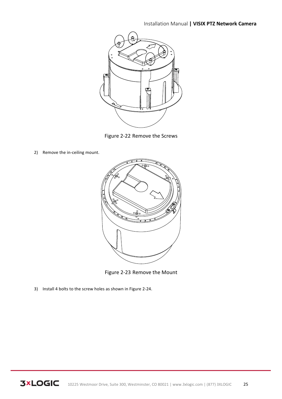 3xLOGIC VISIX Camera User Manual | Page 25 / 39