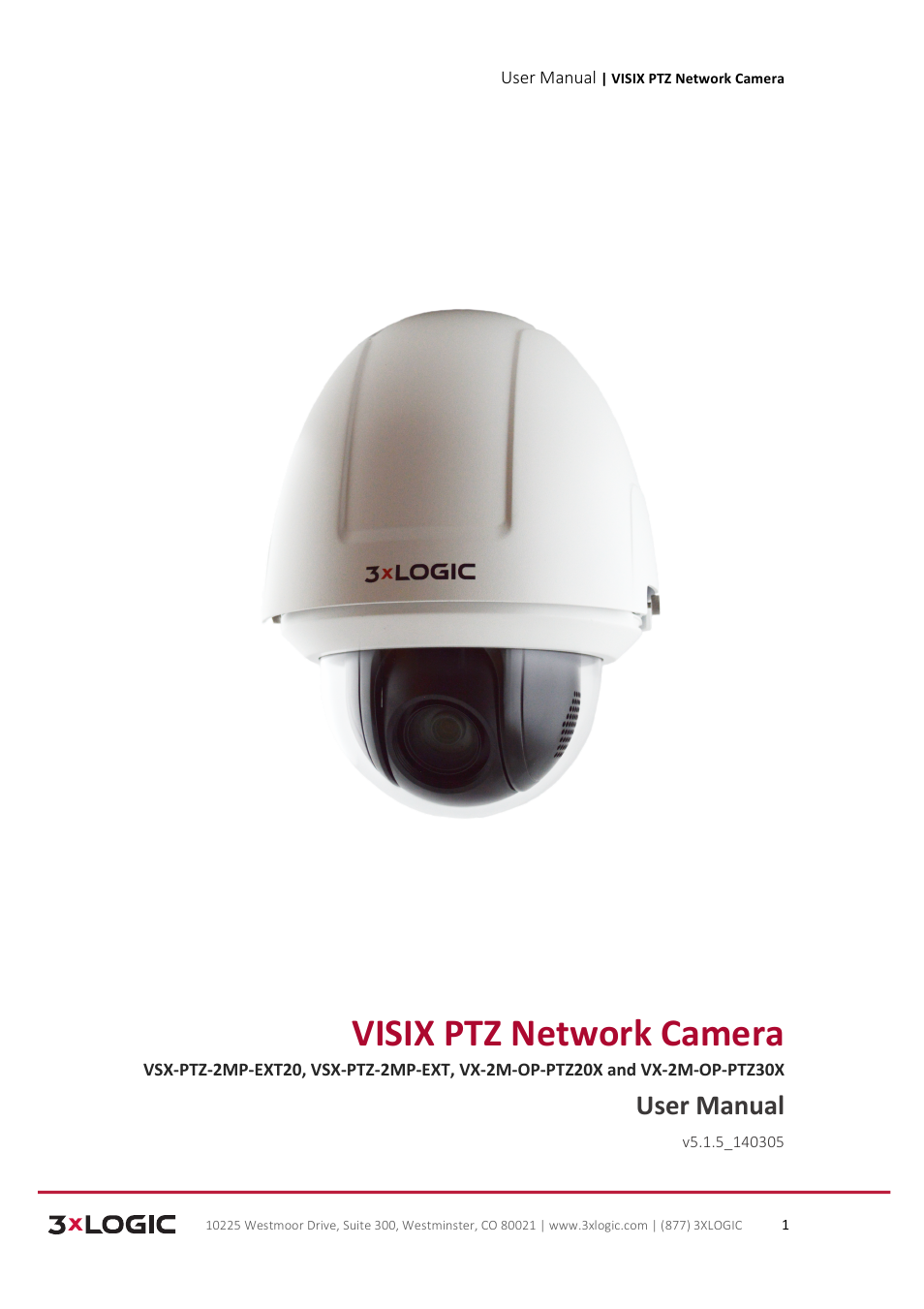 3xLOGIC VISIX Camera User Manual | 90 pages