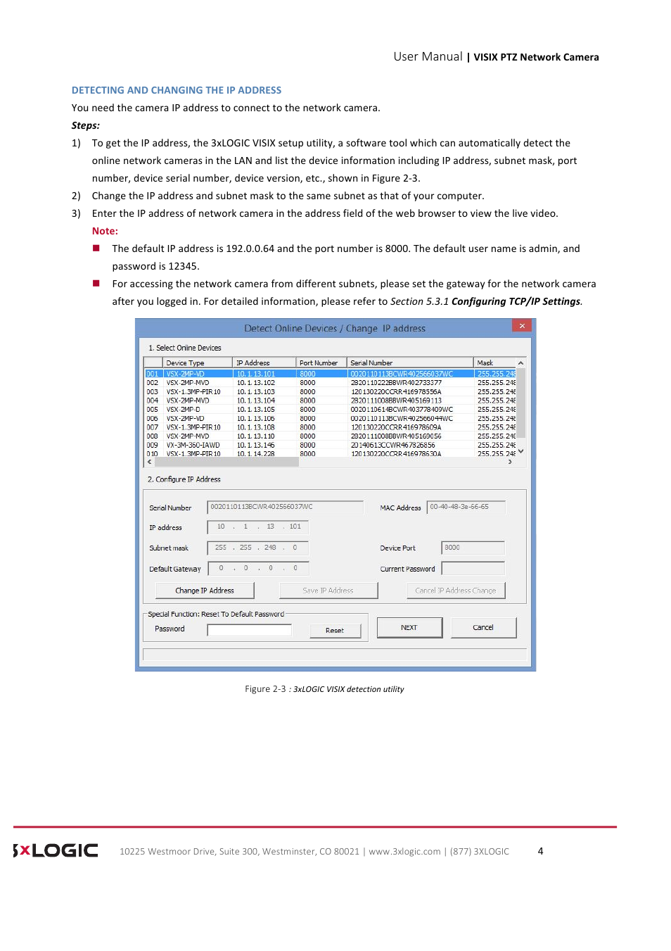 User manual | 3xLOGIC VISIX Camera User Manual | Page 12 / 90