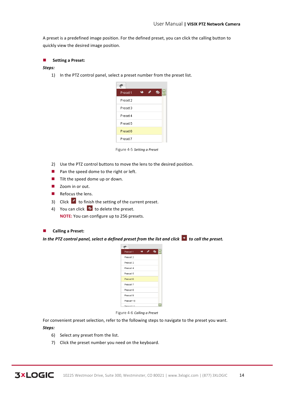 User manual | 3xLOGIC VISIX Camera User Manual | Page 22 / 90