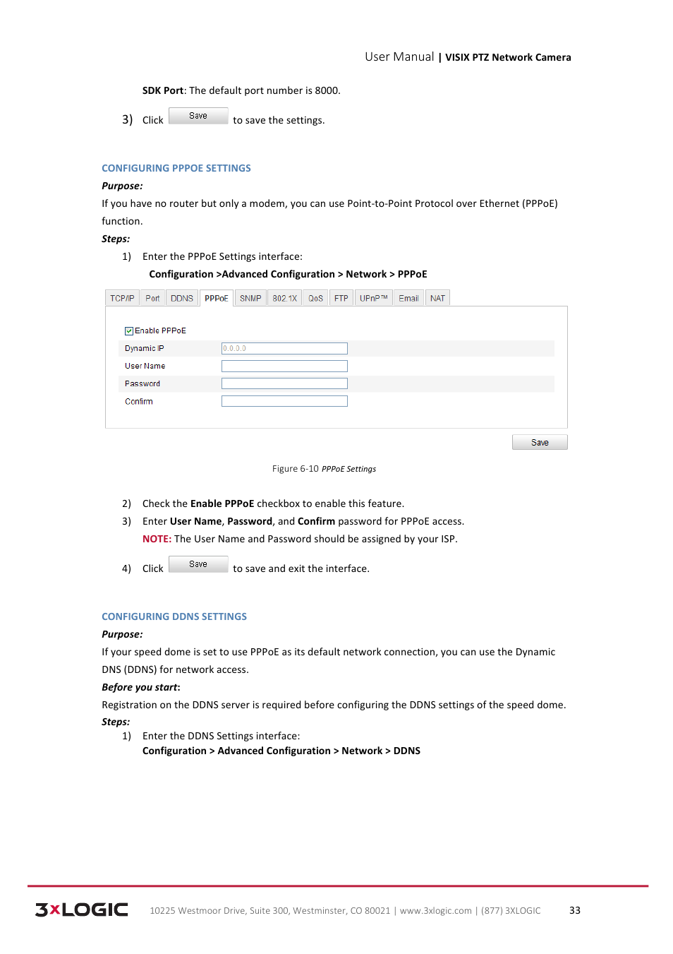 User manual | 3xLOGIC VISIX Camera User Manual | Page 41 / 90