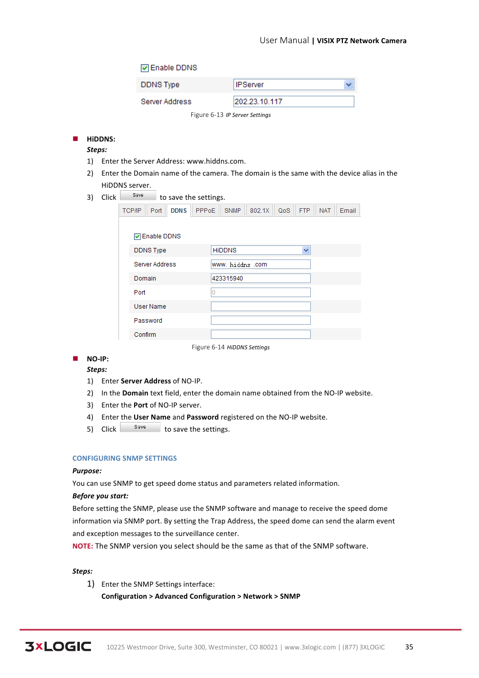 User manual | 3xLOGIC VISIX Camera User Manual | Page 43 / 90