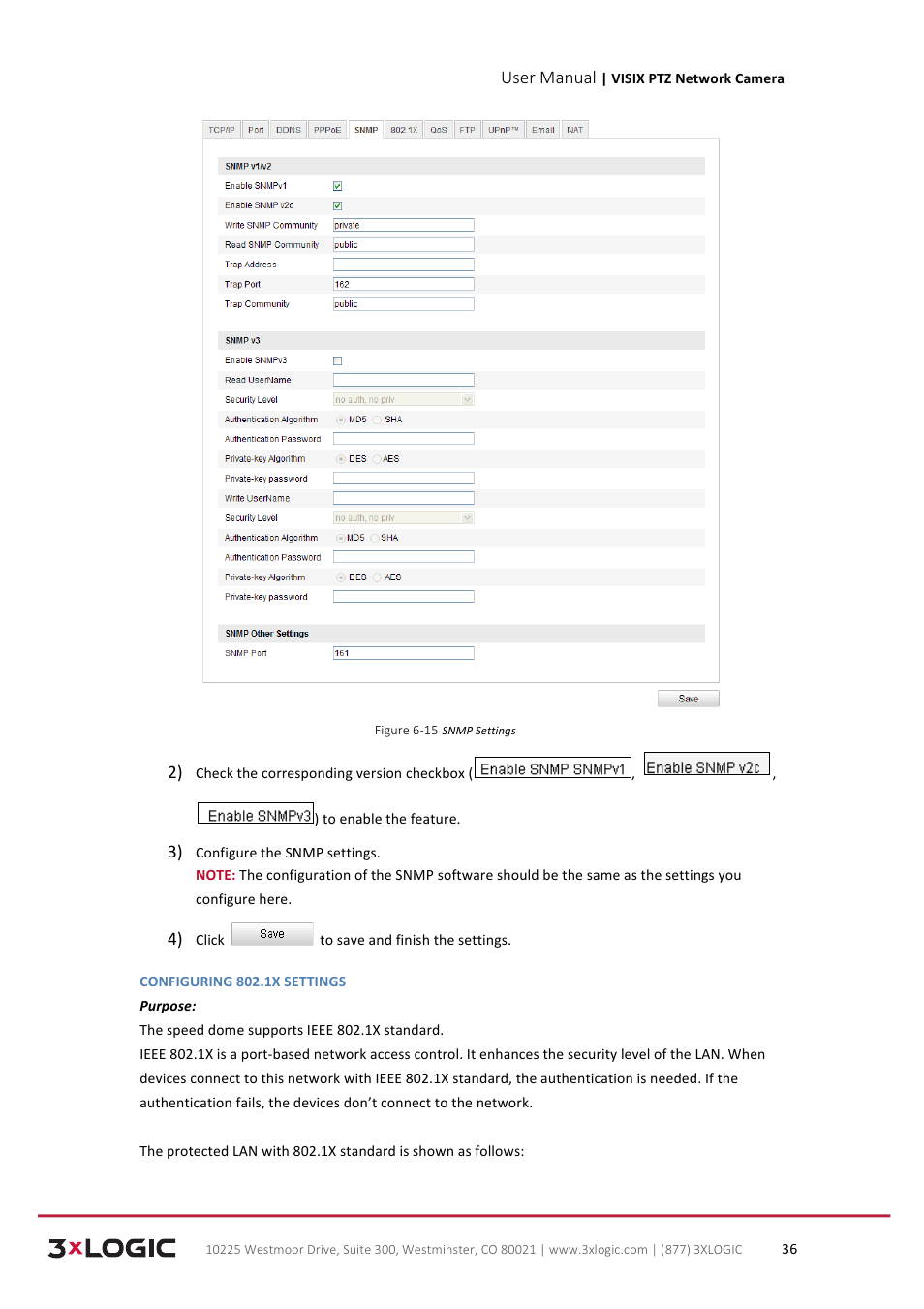 User manual | 3xLOGIC VISIX Camera User Manual | Page 44 / 90