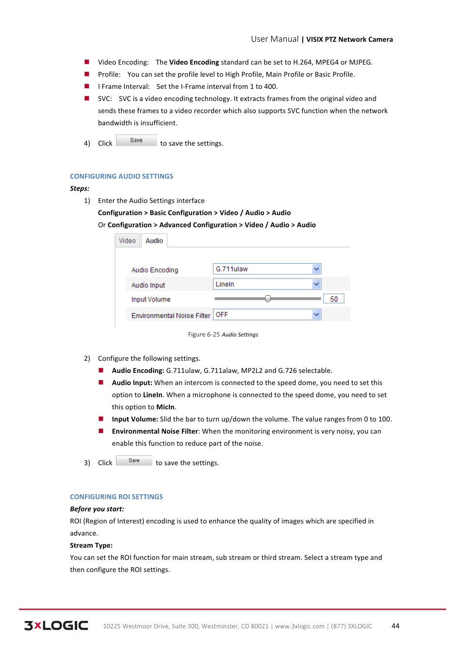 User manual | 3xLOGIC VISIX Camera User Manual | Page 52 / 90