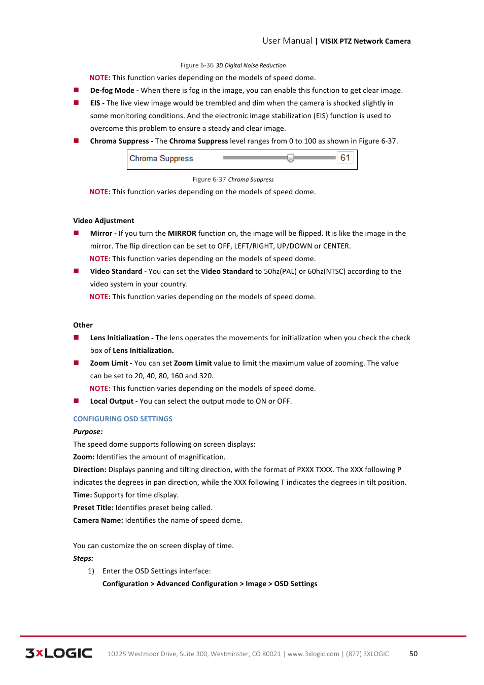 User manual | 3xLOGIC VISIX Camera User Manual | Page 58 / 90