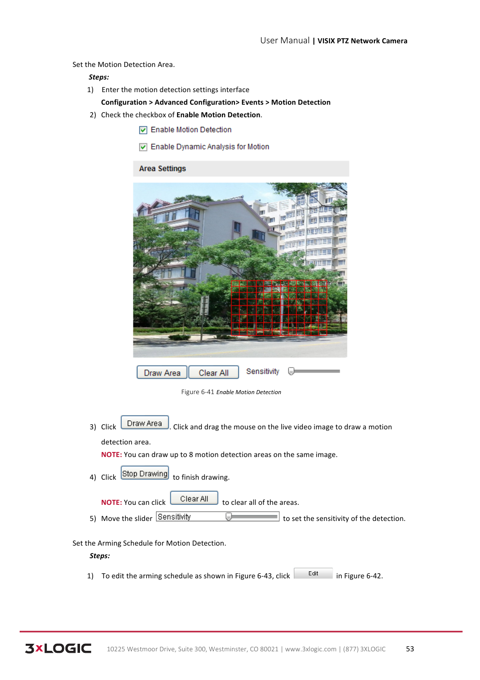 User manual | 3xLOGIC VISIX Camera User Manual | Page 61 / 90