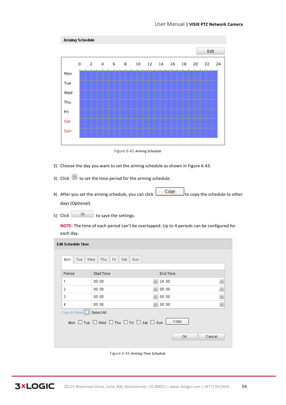 User manual | 3xLOGIC VISIX Camera User Manual | Page 62 / 90