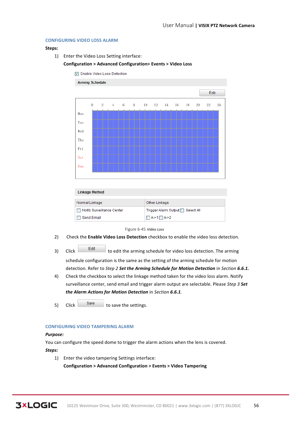 User manual | 3xLOGIC VISIX Camera User Manual | Page 64 / 90