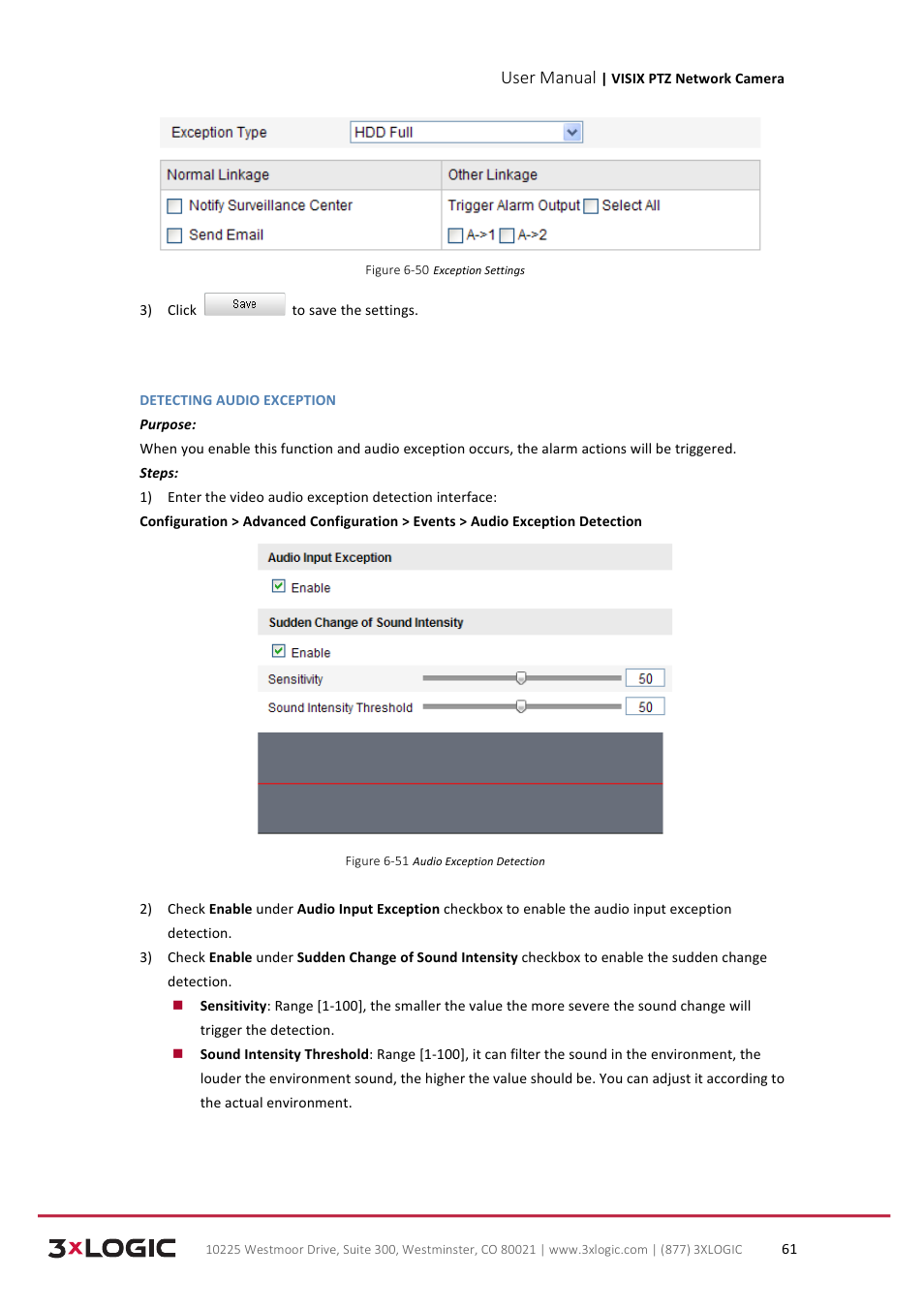 User manual | 3xLOGIC VISIX Camera User Manual | Page 69 / 90