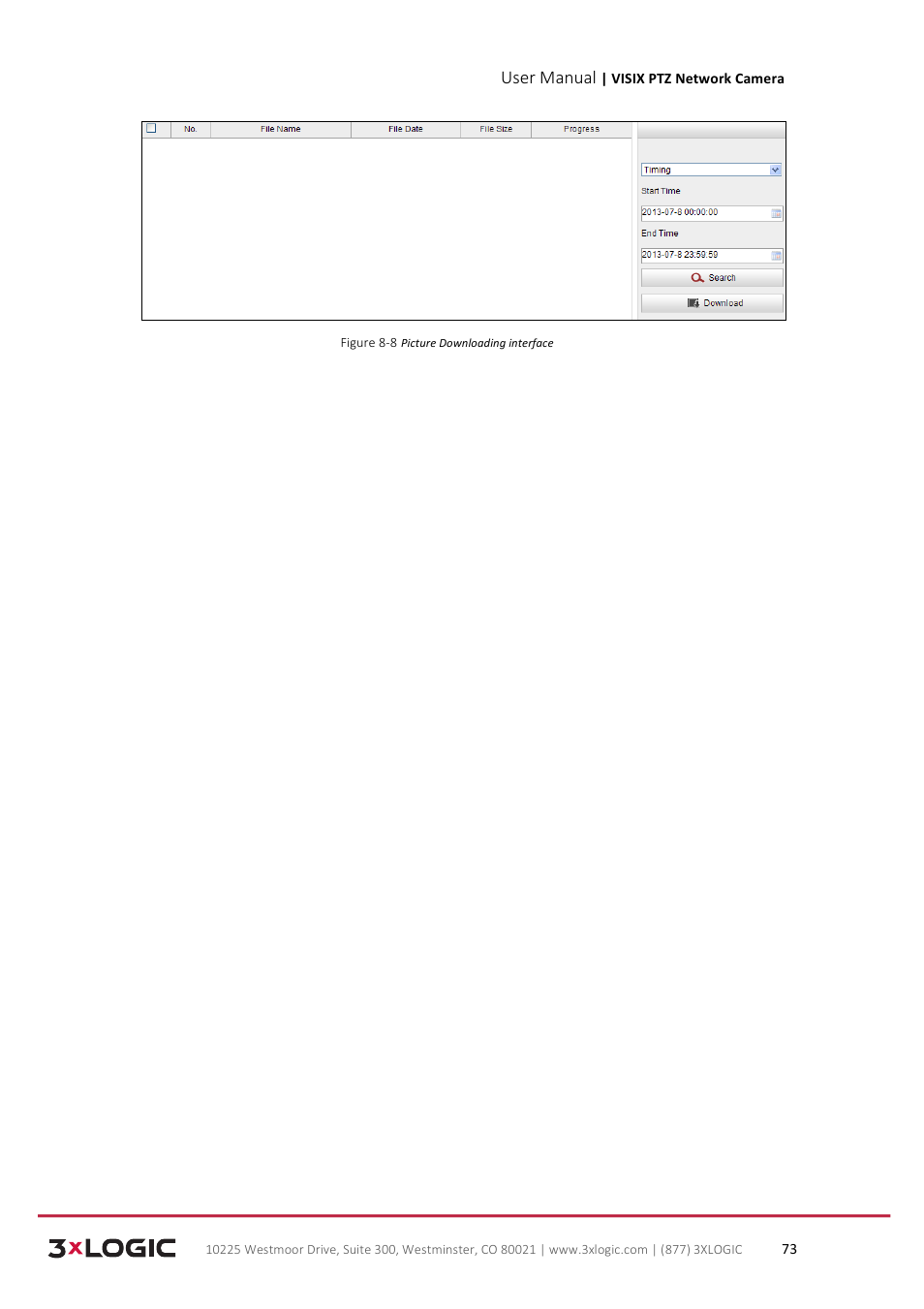 User manual | 3xLOGIC VISIX Camera User Manual | Page 81 / 90