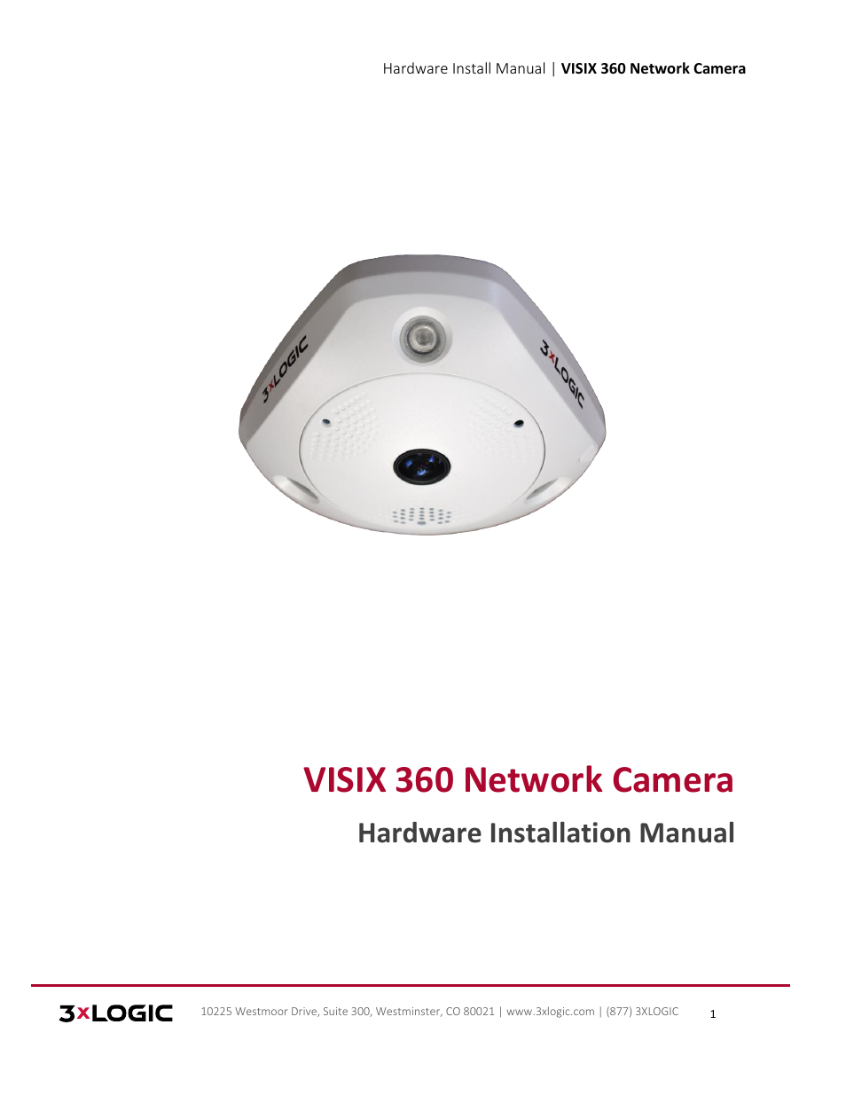 3xLOGIC VISIX Camera User Manual | 16 pages