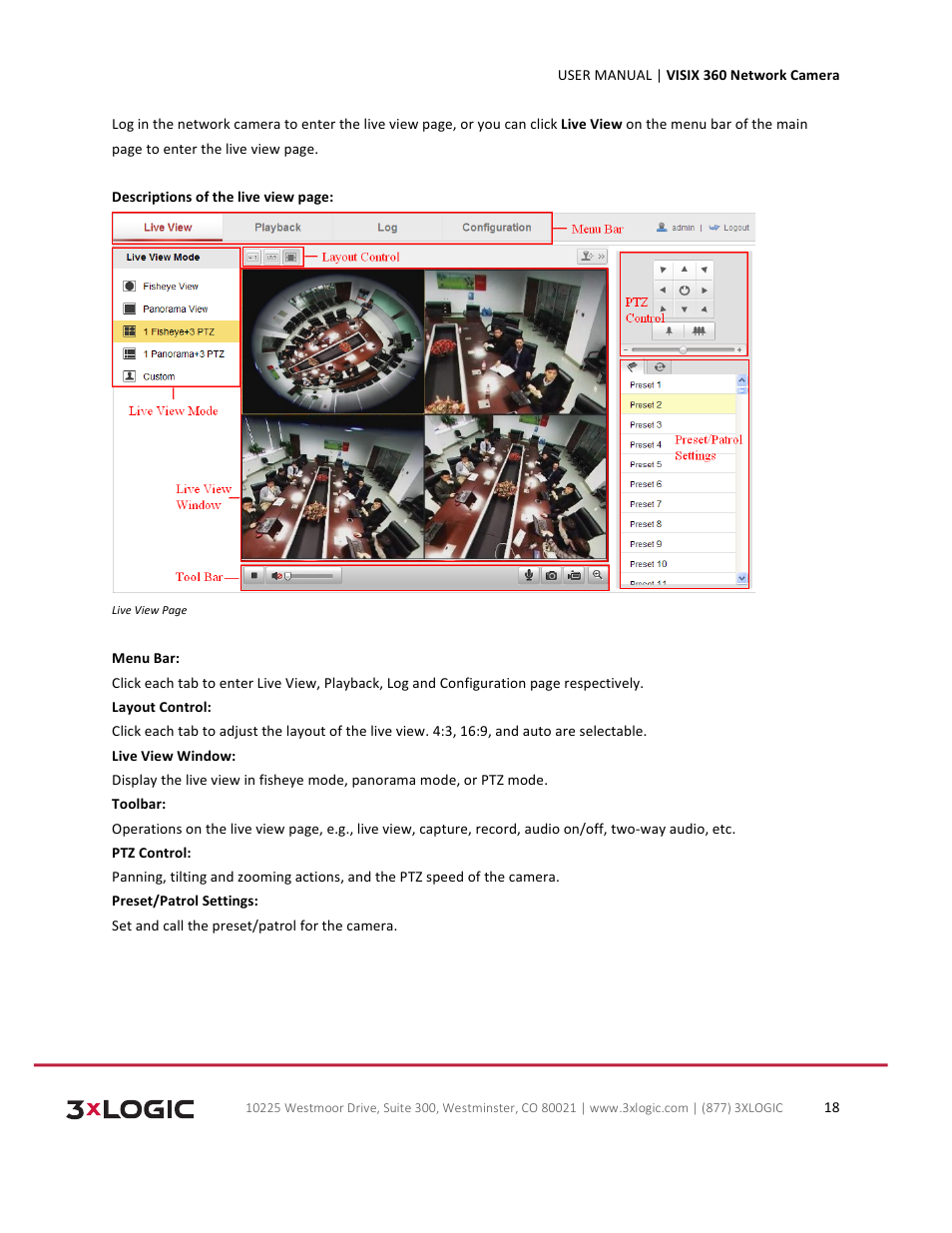 3xLOGIC VISIX Camera User Manual | Page 18 / 75