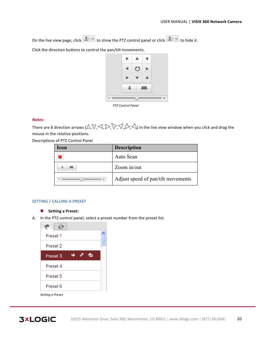 3xLOGIC VISIX Camera User Manual | Page 20 / 75