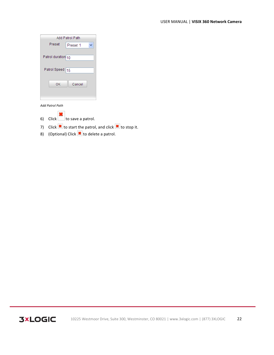 3xLOGIC VISIX Camera User Manual | Page 22 / 75