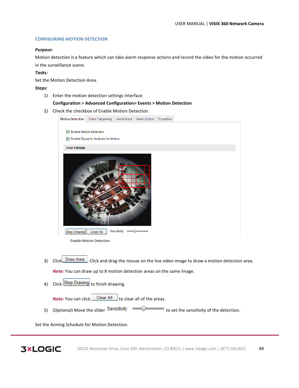 3xLOGIC VISIX Camera User Manual | Page 48 / 75