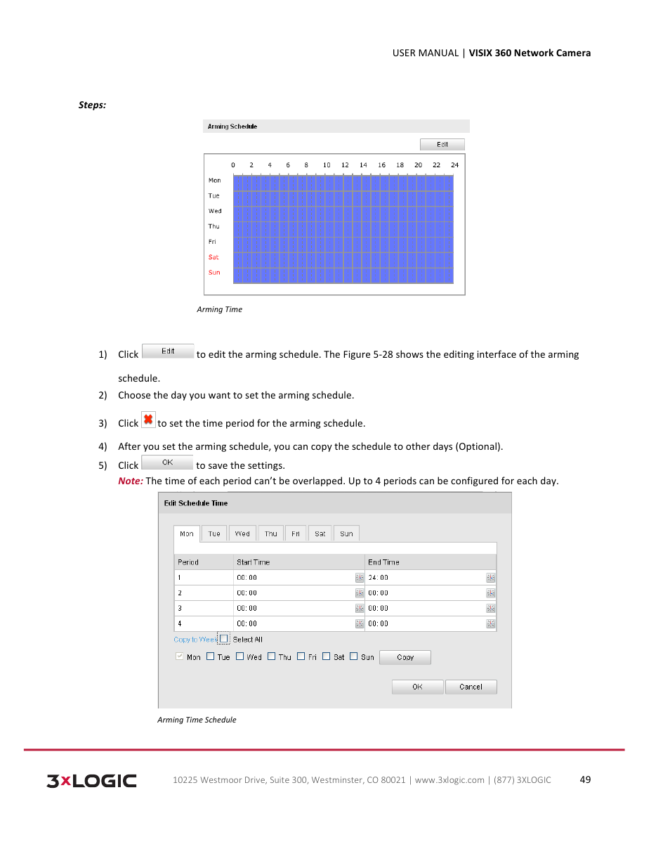 3xLOGIC VISIX Camera User Manual | Page 49 / 75