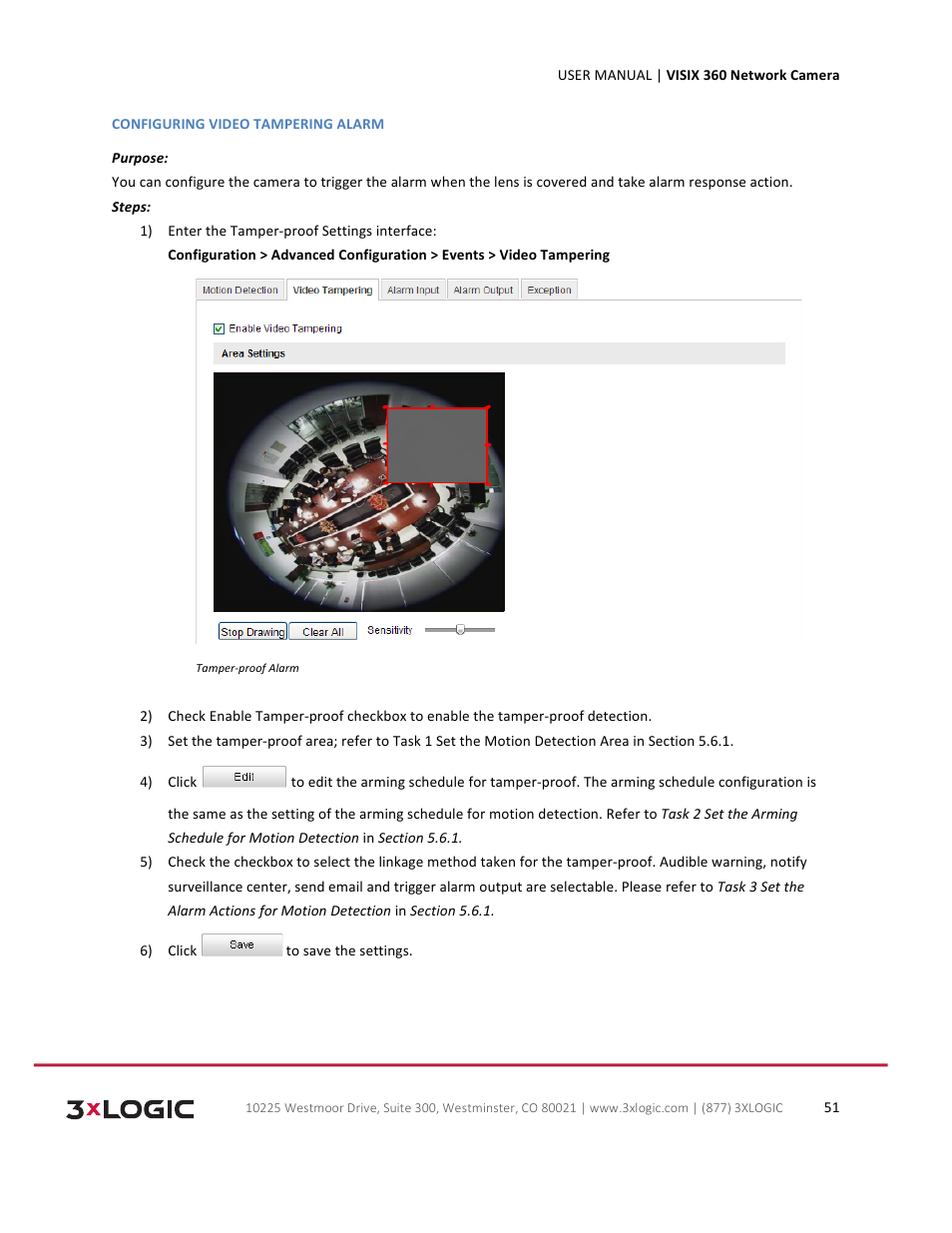 3xLOGIC VISIX Camera User Manual | Page 51 / 75