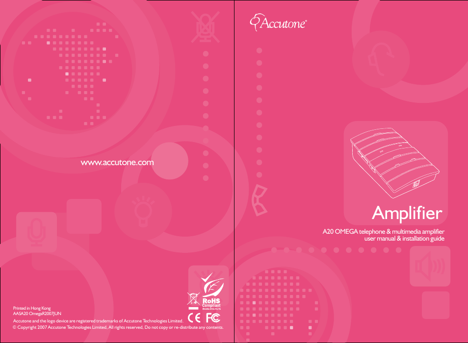 Accutone A20 User Manual | 12 pages