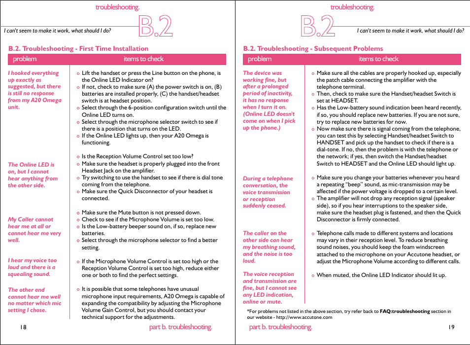 Accutone A20 User Manual | Page 11 / 12