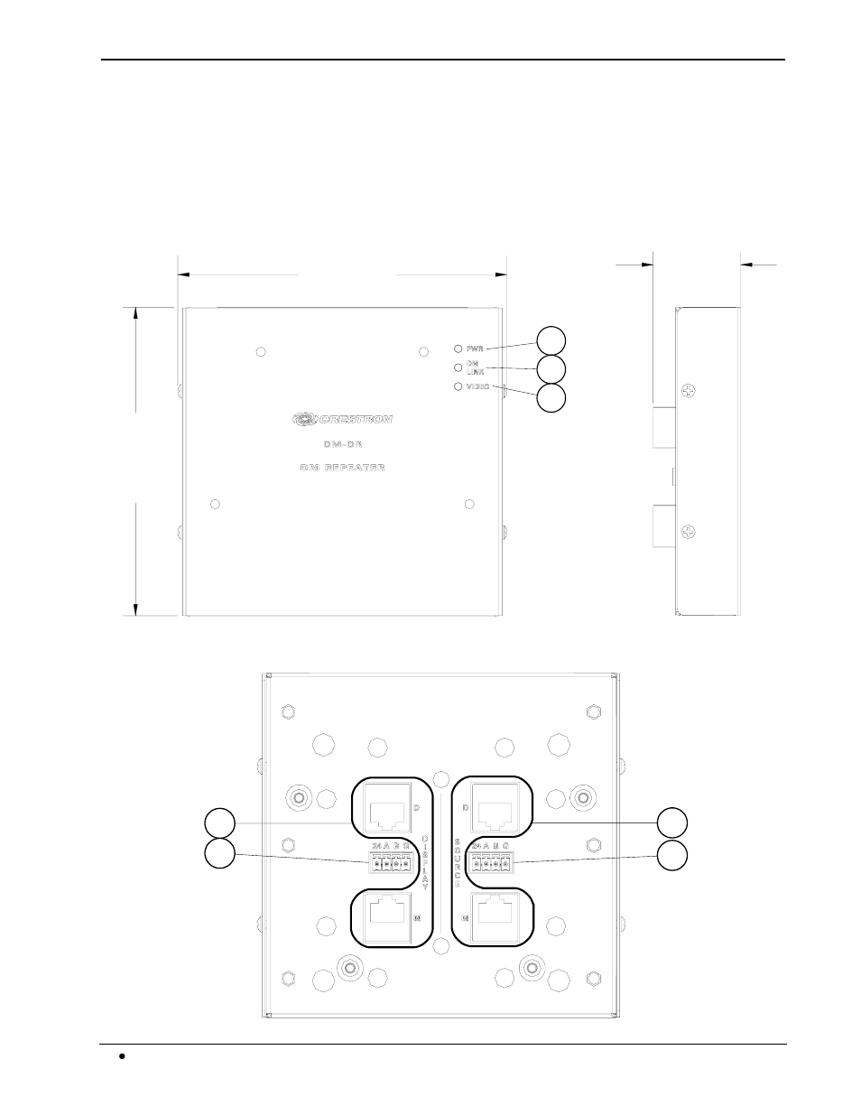 Physical description, Digitalmedia, Repeater crestron dm-dr | Crestron electronic DigitalMedia Repeater DM-DR User Manual | Page 8 / 24