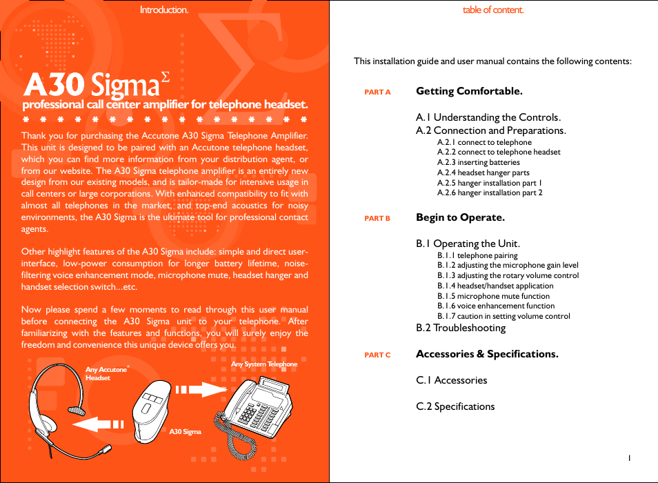 Accutone A30 User Manual | Page 2 / 10