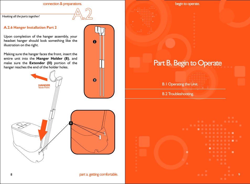 Part b. begin to operate | Accutone A30 User Manual | Page 6 / 10