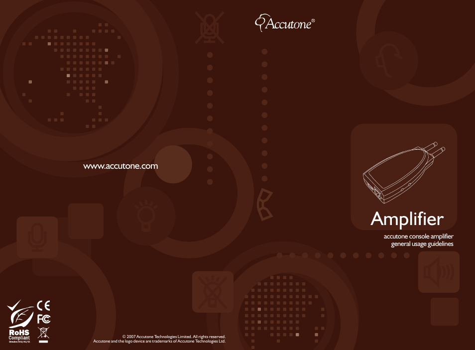 Accutone Two-prong Amplifier User Manual | 4 pages