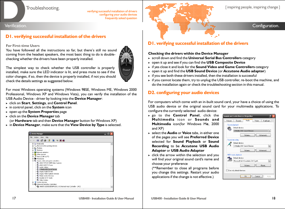 Accutone USB400 User Manual | Page 10 / 12