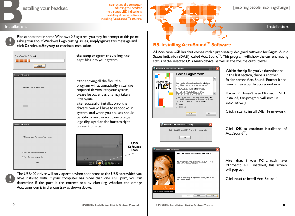Accutone USB400 User Manual | Page 6 / 12