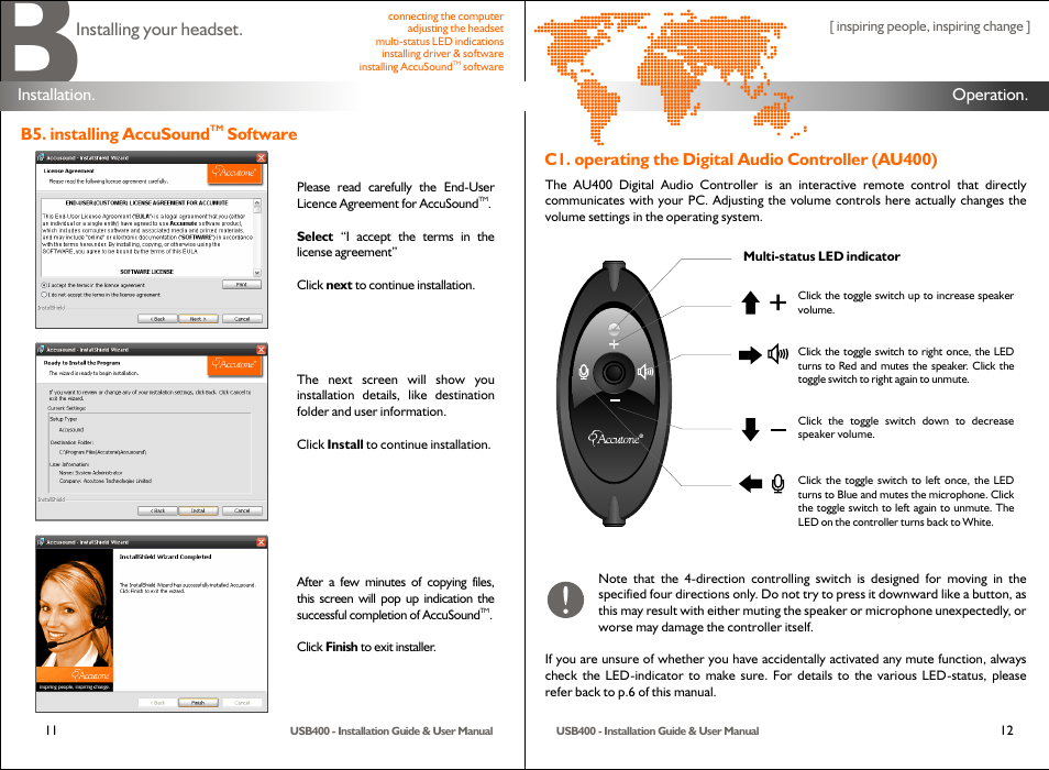 Accutone USB400 User Manual | Page 7 / 12