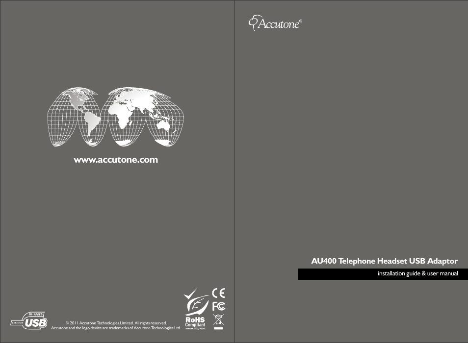 Accutone AU400 User Manual | 6 pages