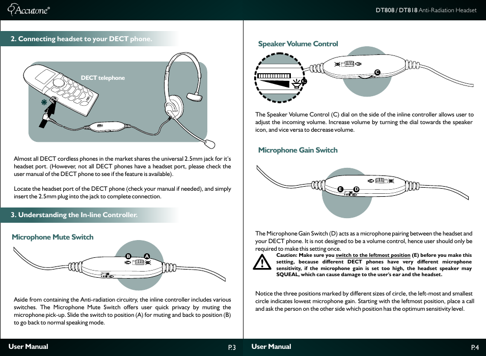 Accutone DT 800 Series User Manual | Page 3 / 4