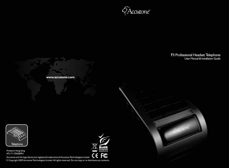 Accutone T1 User Manual | 6 pages