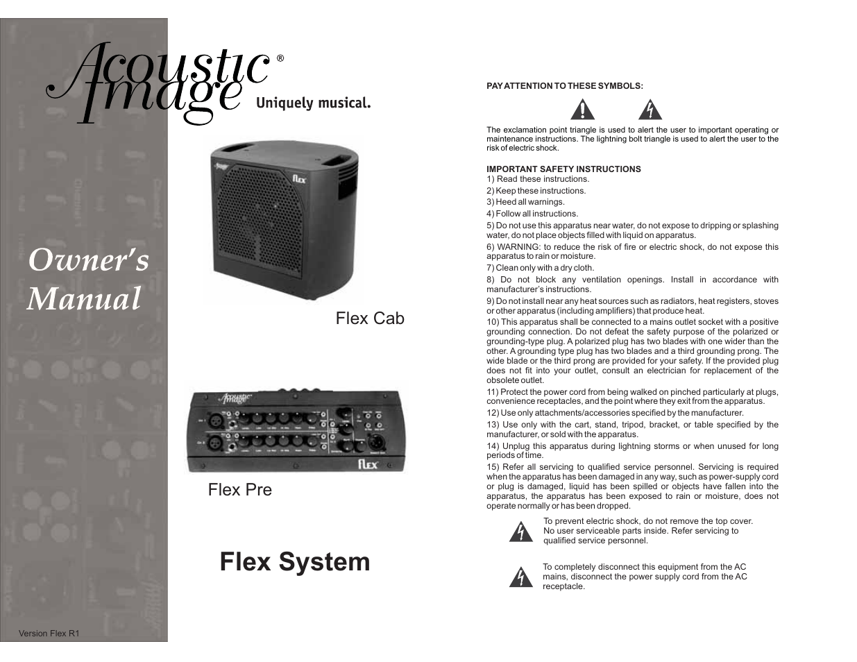 Acoustic Image Flex User Manual | 12 pages