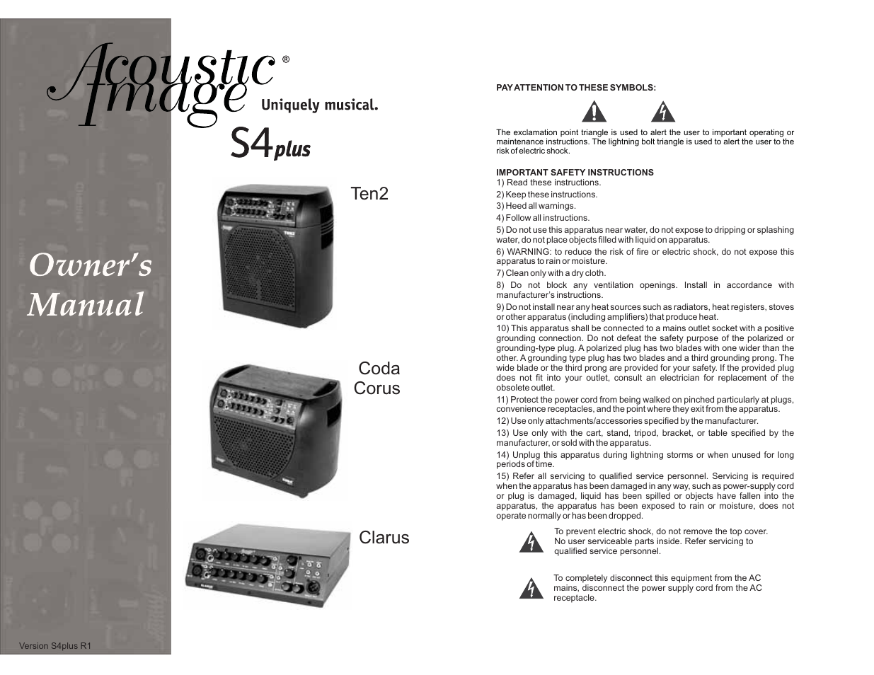 Acoustic Image S4Plus User Manual | 12 pages