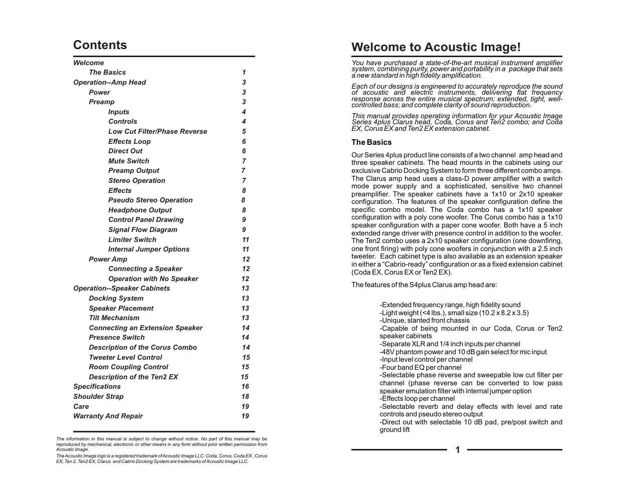 Acoustic Image S4Plus User Manual | Page 2 / 12