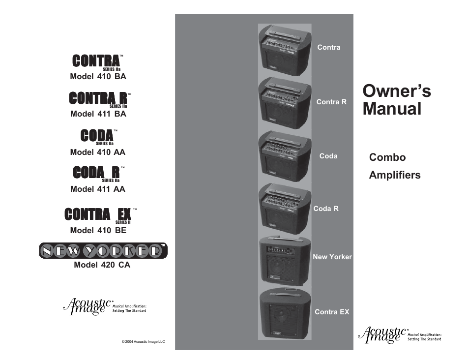 Acoustic Image Series II User Manual | 6 pages