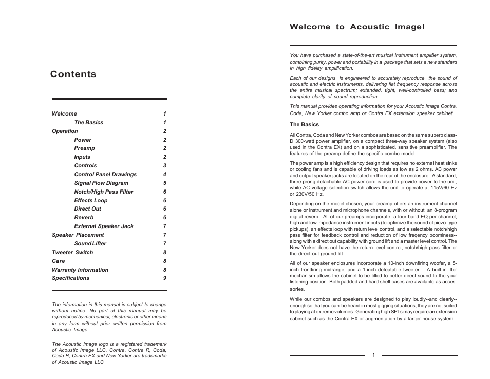 Acoustic Image Series II User Manual | Page 2 / 6