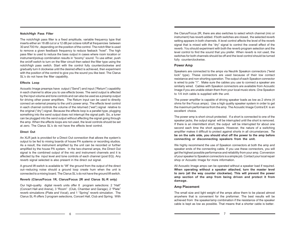 Acoustic Image Series II User Manual | Page 5 / 6