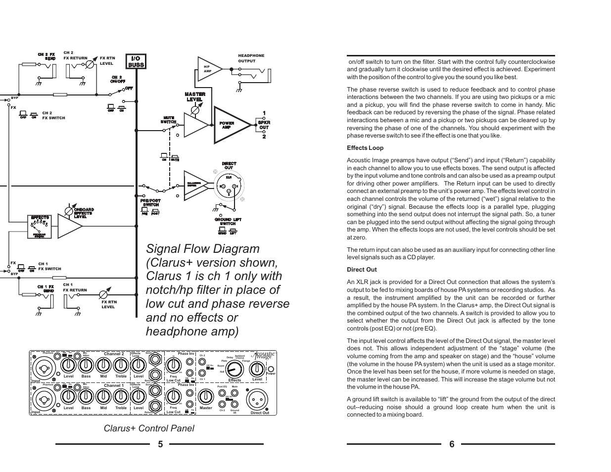 Clarus+ control panel | Acoustic Image + Models User Manual | Page 5 / 8