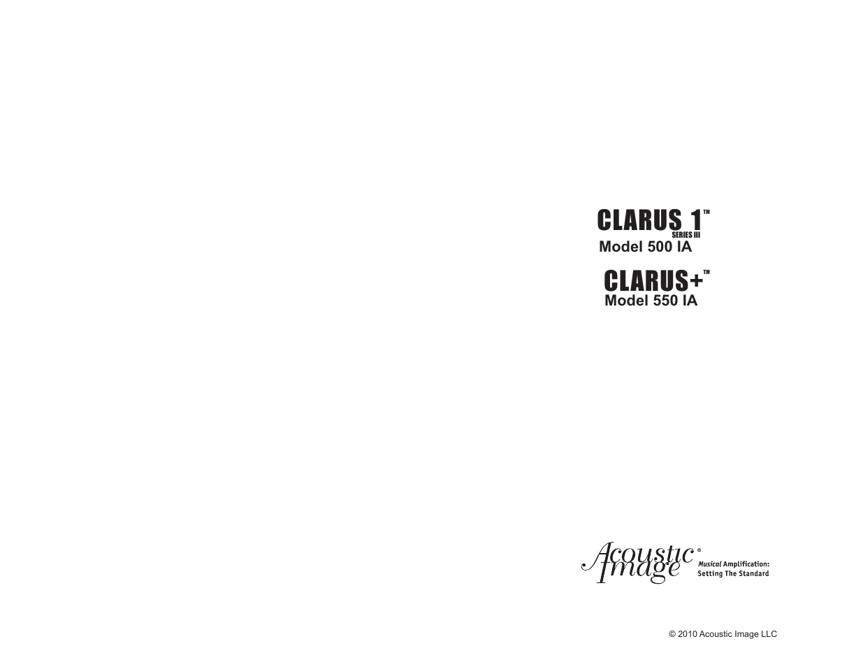 Clarus 1, Clarus | Acoustic Image + Models User Manual | Page 8 / 8