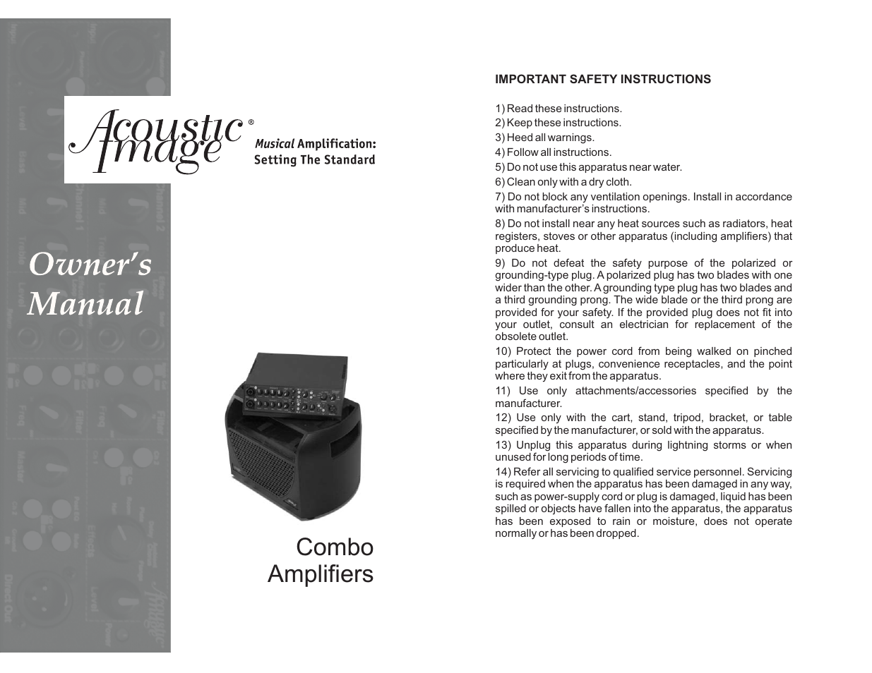 Acoustic Image + Models User Manual | 8 pages
