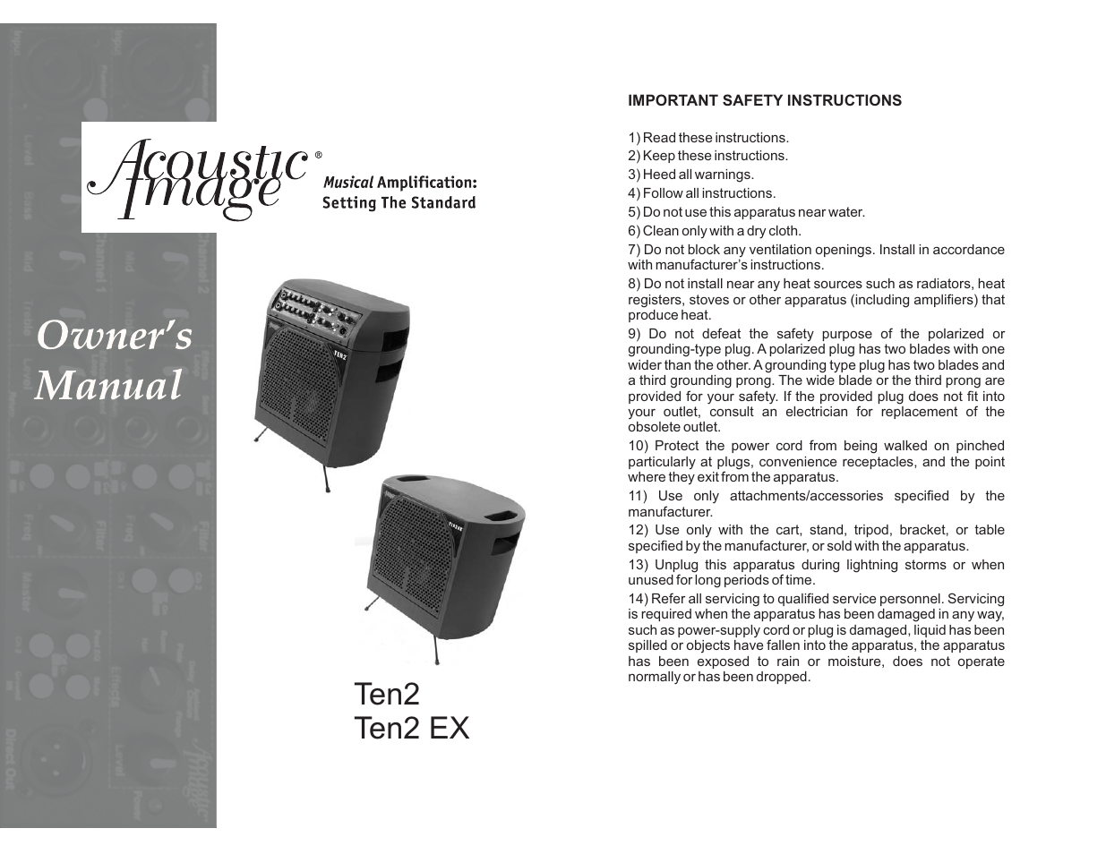 Acoustic Image Ten 2 User Manual | 8 pages