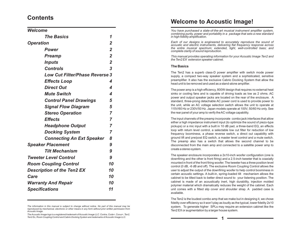 Acoustic Image Ten 2 User Manual | Page 2 / 8