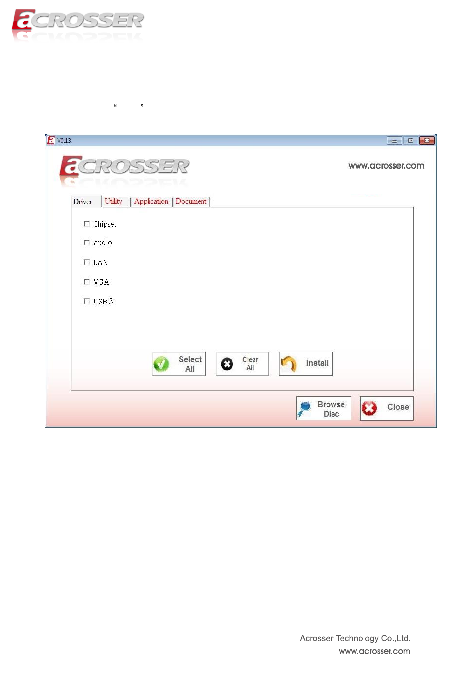 Driver page | Acrosser AES-HM76Z1FL User Manual | Page 51 / 73