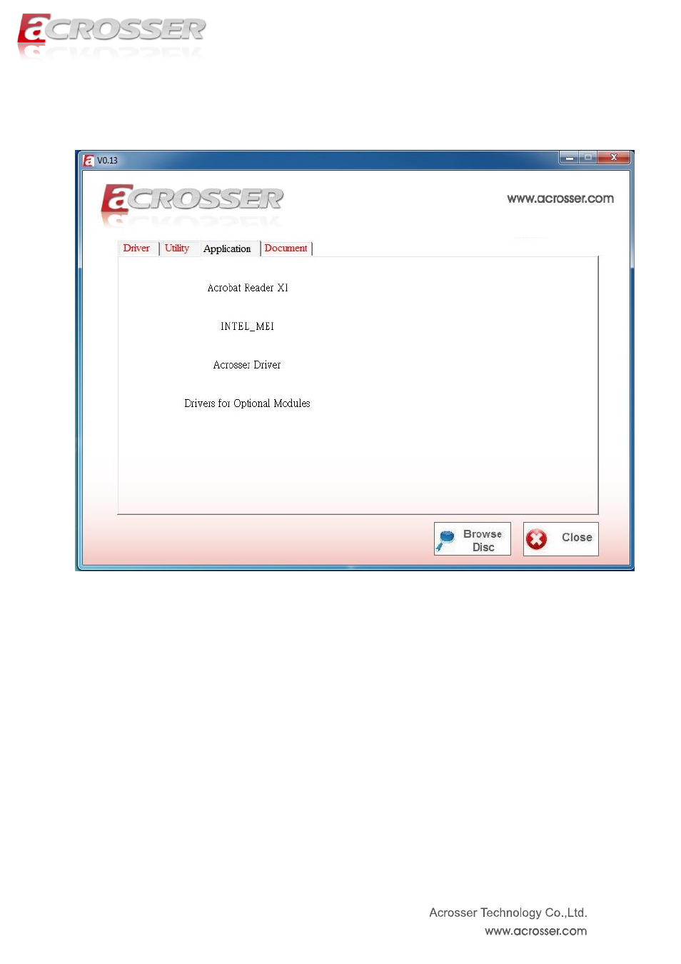 Application page | Acrosser AES-HM76Z1FL User Manual | Page 58 / 73