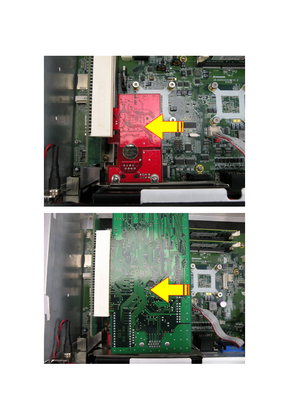 3 push the pci/pcie card into pci/pcie slot | Acrosser AR-ES6003FL User Manual | Page 15 / 89