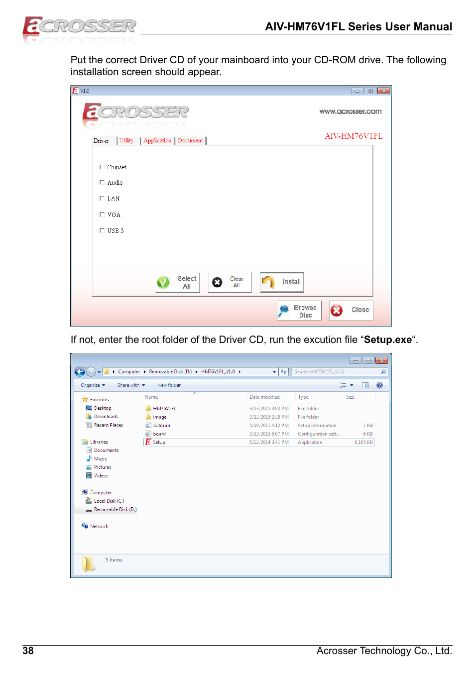 Acrosser AIV-HM76V1FL User Manual | Page 38 / 71