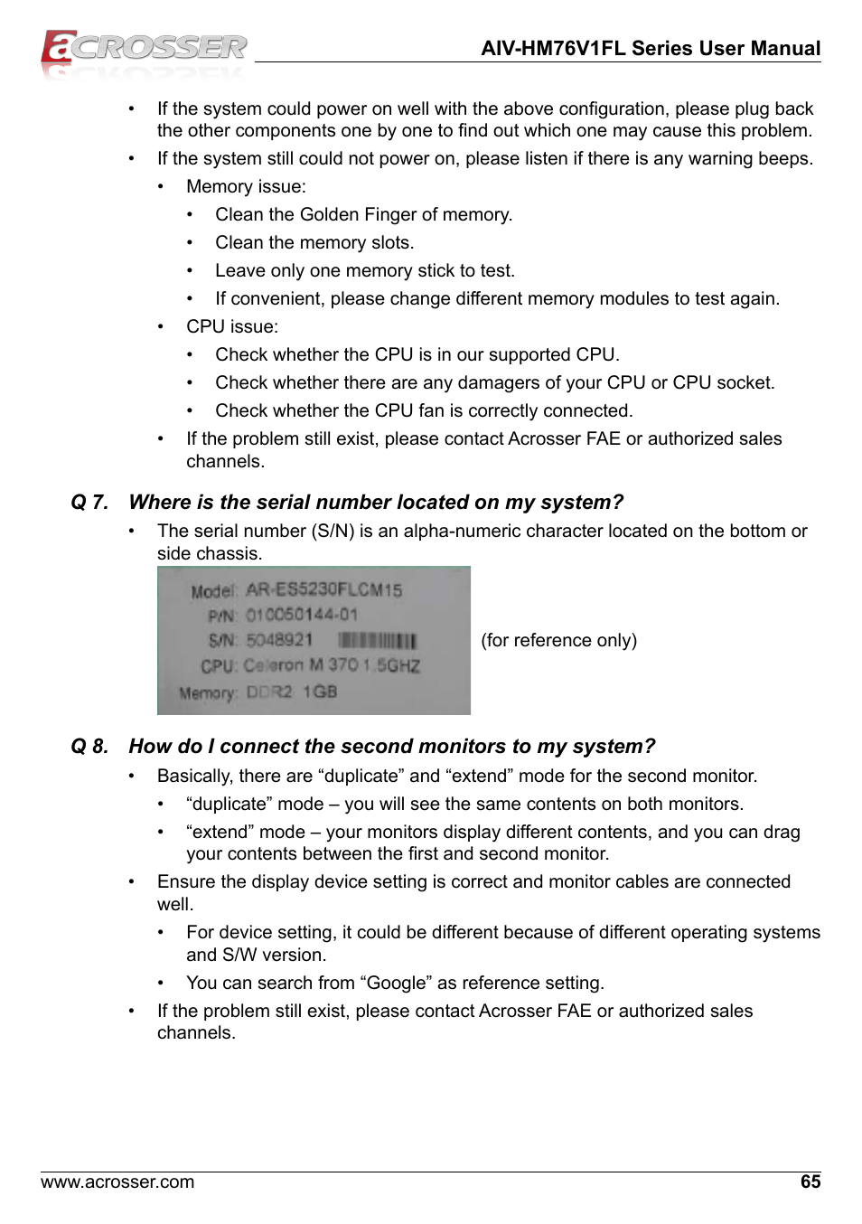 Acrosser AIV-HM76V1FL User Manual | Page 65 / 71