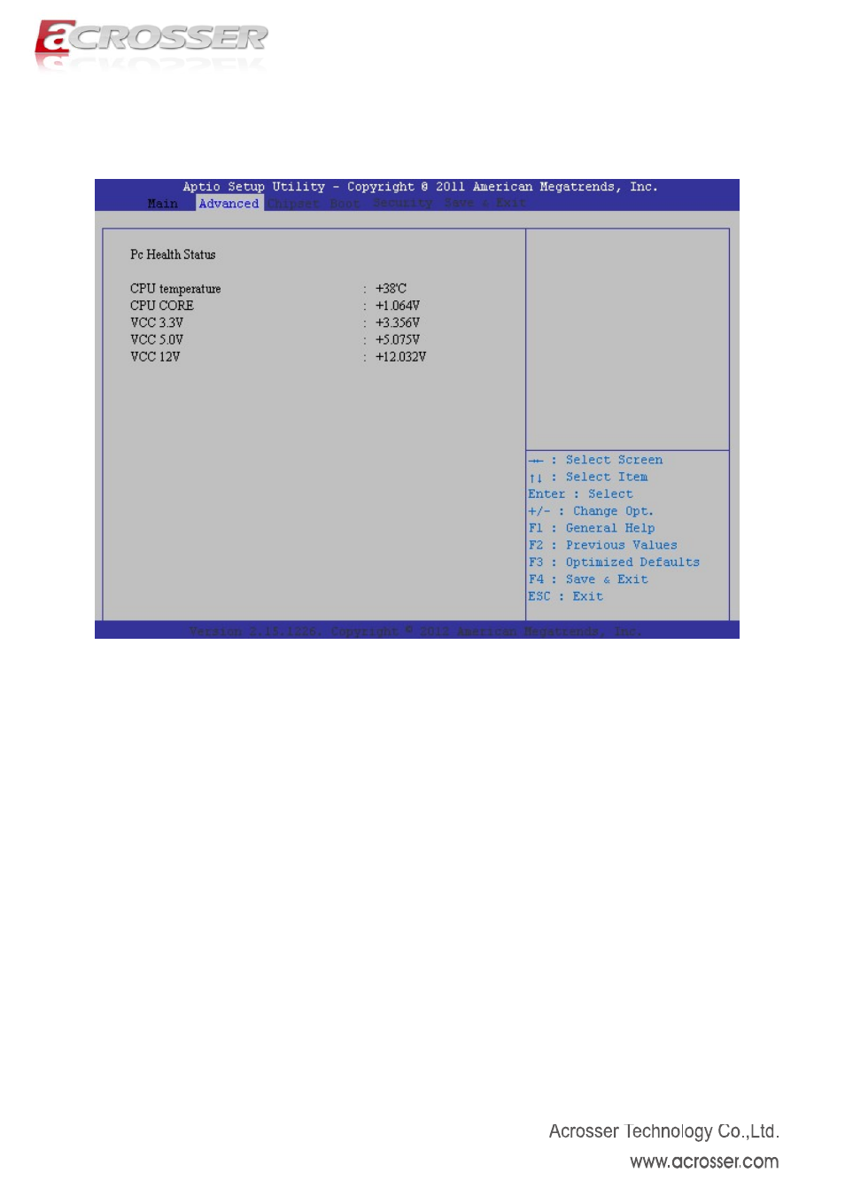 8 hw monitor, Hw monitor | Acrosser AMB-N280S1 User Manual | Page 28 / 38